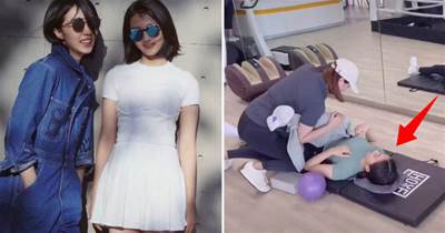 黃磊15歲女兒現身「高檔健身房」，近照曝光「穿JK大秀好身材」，氣質輕熟！網友：女團味十足