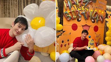 黃曉明慶44歲生日！派對佈置用心豪華，「佈滿了氣球」充滿童趣，網友：不見baby和小海綿