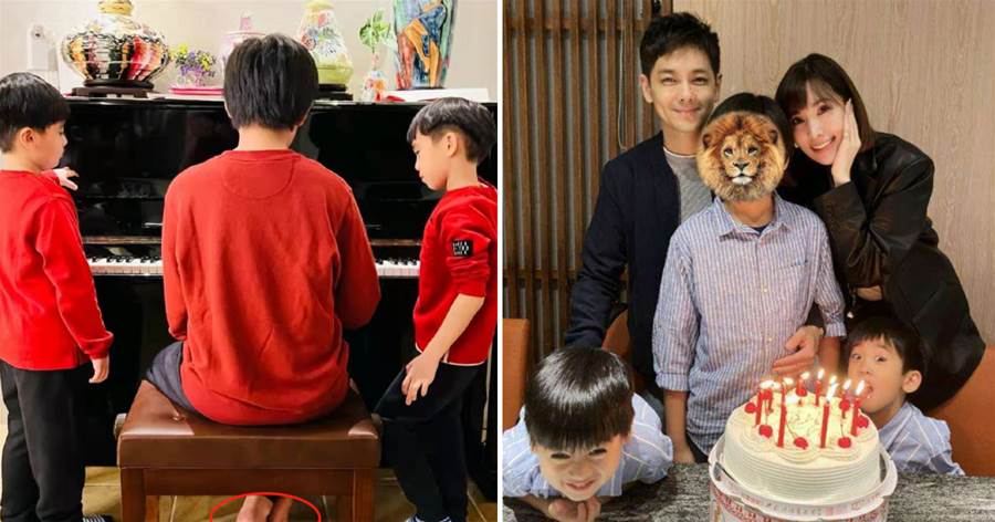 林志穎曬大兒子近照，12歲Kimi成矜貴鋼琴王子，雙胞胎弟弟超黏人，網友們紛紛感慨：Kimi似乎一夜之間長大了