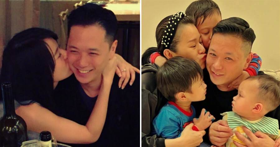 胡杏兒攜三個兒子為老公慶生！再現七年前親吻畫面，卻多了溫馨和幸福，網友：顏值變化太大