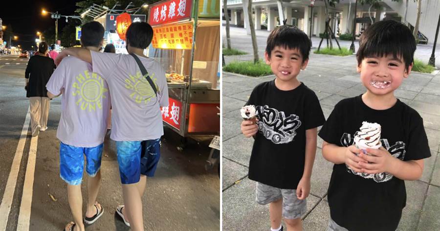 陳若儀分享度假照，林志穎父子穿親子裝，Kimi搭爸爸肩膀像「雙胞胎」，網友：一眨眼Kimi就長大了