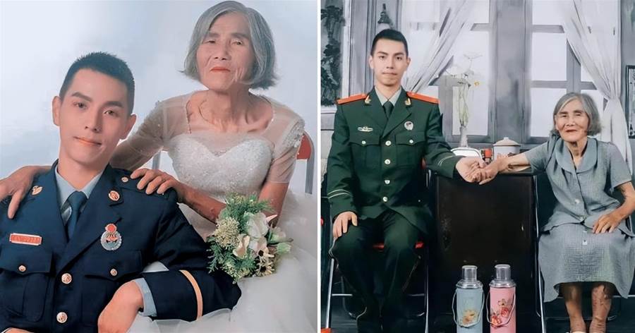 相差61歲的「婚紗照」引熱議！讓網友帶怒火而來，「背后故事」卻讓人淚流滿面離開