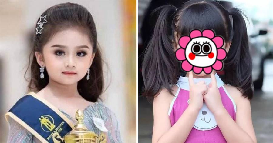 泰國蘿莉又獲「選美冠軍」！7歲「穿成熟禮服+化濃妝」被吐槽失去童真，卸妝后驚艷眾人~